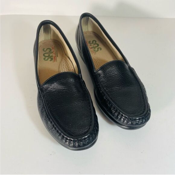SAS Black Leather Women’s Tripad Comfort Slip On Loafer Size 9.5 - Picture 1 of 11